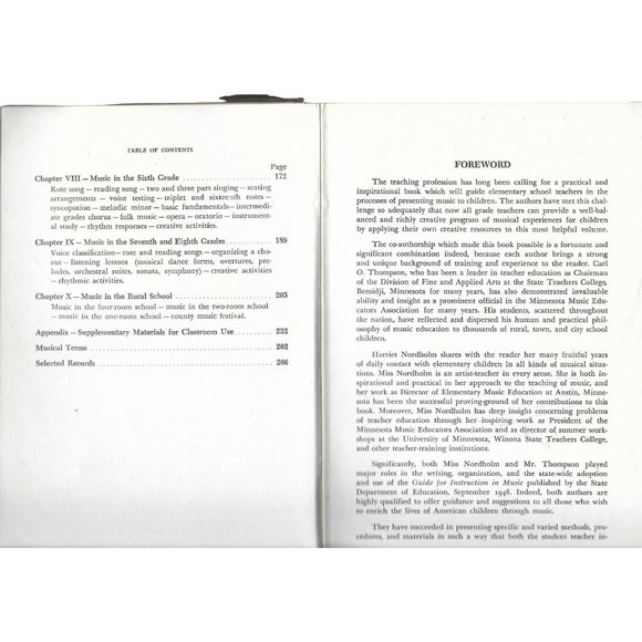 Keys to Teaching Elementary School Music by Thompson and Nordholm 1949 Blue - Picture 3 of 4